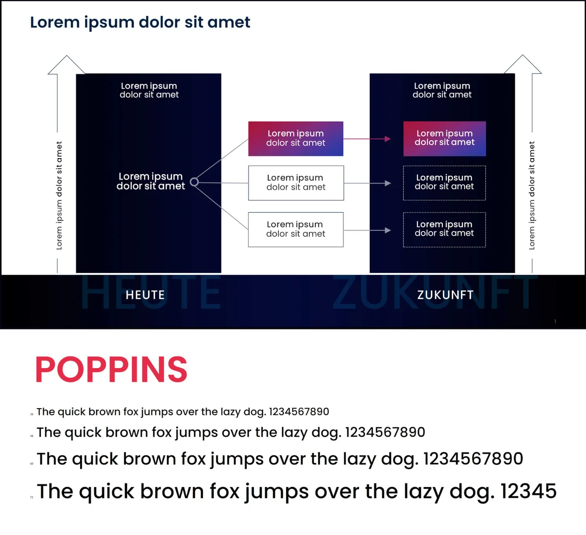 Font-Beispiel 1 – moderne Sans-Serif-Schrift