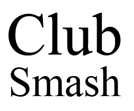 Präsentations-Slide-Beispiel für Club Smash mit kräftiger Schrift