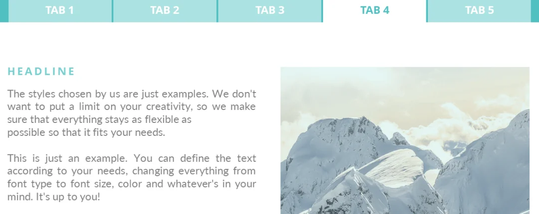 PowerPoint agenda with index tab design