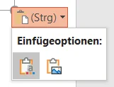Copy-Paste-Inhalt in einer PowerPoint-Präsentation